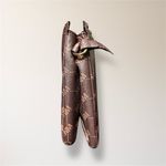 Nicole Miller New  New York Brown Monogram Crossbody Bag Coin Purse Minimal Luxe Photo 5