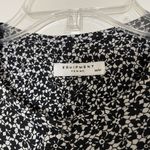 Equipment NWOT  black floral silk button down blouse shirt size medium Photo 2