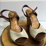 Altar'd State ALTAR’D STATE Women’s Natural Abie Cork Platform Crochet Size 8 Photo 0