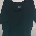 Lane Bryant  22/24 Square Neck Black Peplum Top Plus Photo 0