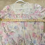 Vintage Fairycore Floral Pastel Sleep Dress Size Medium Large Made in USA Pink Photo 8