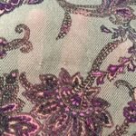 CHAPS Vintage 90s Top Size M‎ Earth Fairy Bohemian Y2K Sheer Paisley Lightweight Photo 4