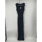 Bobi  Supreme Revolve Jersey Tied Waist V‎ Neck Black Jumpsuit Size XS Ribbed Photo 1
