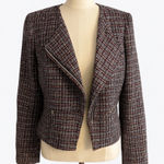 White House | Black Market WHBM woman’s tweed moto blazer size 4 Photo 0