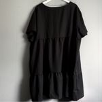 Amazon  Women's Black Tiered Mini Dress 5XL Photo 1