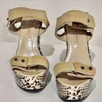 BCBGMAXAZRIA  Platform Faux Snakeskin Sanda… Photo 2