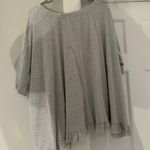 Peach Love California Grey Flowy Shirt Photo 2