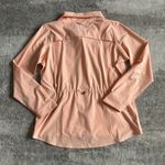 Duluth Trading Shirt Womens Large Sol Survivor Sun Protection Jac Peach Orange Photo 5