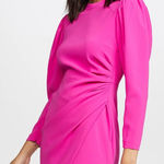 ALC Frank A.L.C. Jane Shocking Pink Long Sleeve Mini Dress Size 6 Photo 0