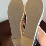 Marc Fisher  Leather Sandals Dusty Blue Scallop Platform Espadrille Size 11 Photo 4