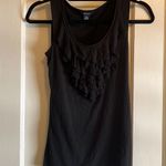 Nautica | Black Basic Ruffle Tank Top Size XS Photo 0
