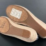 Lucky Brand Tilly Navy White Striped Round Toe Espadrille Wedges Photo 8