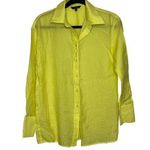 Massimo Dutti  Lemon Yellow Button Front Shirt Size XS Blouse Photo 0