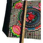 Embroidered Shoulder Handbag from Guatemala Purse Ethnic Boho Copper Coin Design Silver Photo 9