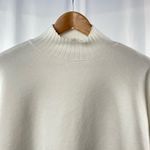 ZARA Soft High Neck Sweater in Ivory Size Small Photo 8