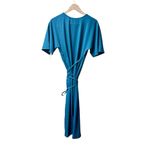 NEW VETTA The Convertible Wrap Tie Dress Getaway Midi Azure Blue XS NWT Photo 5