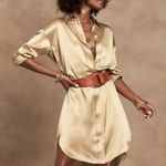 ZARA  xs nwt satin effect shirt dress Photo 0