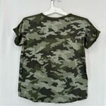 Lucky Brand  Short Sleeve Camo T Shirt Women’s Small Green Photo 5