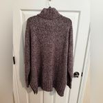 Eddie Bauer Womens Plus Cotton Funnel Turtle Neck Sweater Lilac Purple 3X Photo 2