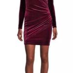 Alex Marie NWT Nikki Surplice V-Neck Long Sleeve Mahogany Velvet Dress Photo 3