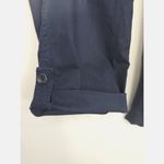 Eileen Fisher Eileen Fisher Navy Blue Organic Cotton Tencel Blend Capris Pants Women's Large Photo 7