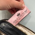 Juicy Couture  Black Tan Oval Shape Zip Up Sunday Crossbody Bag Purse Y2K Photo 5