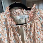 Hunter Bell  Tulip Millie top blouse tiered ruffle short sleeves cotton block Photo 2