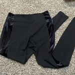 Athleta Metro Tuxedo Stripe Skinny Black Velvet Ponte Pant Women’s Size Small Photo 0