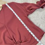 Amanda Uprichard Women’s Red Long Sleeve Halifax Top Blouse V-Neck Size S Photo 12