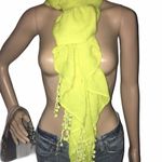 Bebe  fluorescent yellow scarf Photo 0