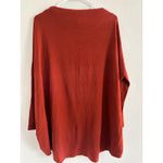 Bryn Walker Shirt Womens XXS Rust Mock Neck Oversized Batwing Lagenlook Minimal Photo 1