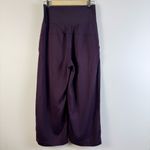Lululemon Wide leg Culottes Cropped Purple Burgundy Sz 6 Pleat Pocket Athleisure Photo 5