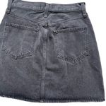 Madewell Women’s Rigid Denim High-Waist Straight Mini Skirt Size 25 Black Photo 8