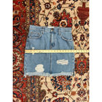 Current/Elliott High Waist Distressed Denim Mini Skirt Size 27 USA Made Photo 2