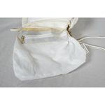 NAS Ivory Gold Silver Metallic Textured Leather Crossbody Bag Vintage 80s Photo 9