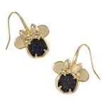 Kendra Scott  x Disney Minnie Mouse Black Gold Drop Earrings Authentic – New Photo 0
