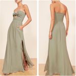 Reformation  Hibiscus Strapless Maxi Dress in Seafoam Size Small Photo 12
