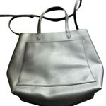 Madewell Women's black faux Leather Tote Bag with Sturdy Handles Photo 0