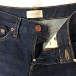 Crippen Dark Rinse Denim Slim Straight Cropped Jeans Deep Blue Size 24 Photo 14