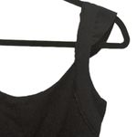 Free People  BLACK CUT OUT SLEEVELESS STRETCH BODYCON RUFFLE SLEEVE CUTOUT DRESS Photo 4