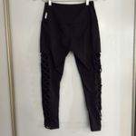 Zella MOVING SALE - lace it up midi black cutout Leggings Photo 3