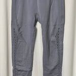 Gym Shark Perforated Gray High-Waisted Leggings Size Small Photo 0