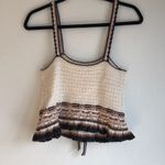 American Eagle Outfitters y2k Crochet Tank Top Front Tie Size Small Photo 3