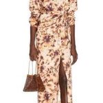 Nanushka Brown Tie Dye Bisso Dress Size Small $550 Photo 0