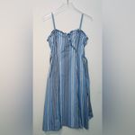 Thakoon Blue White Stripe Tie Waist Midi Dress Women's Size 6 Photo 14