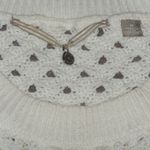 Anthropologie Knitted & Knotted Ivory EVENING CHILL Sweater M Photo 3