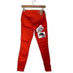 Ksubi Spray On Pop Y2K Orange Skinny Jeans Ankle Zipper NWT 27 Photo 5
