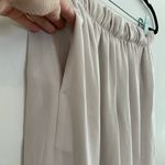 Vince Beige High Waist Wide Leg Elastic Waist Pull-on Crepe Trousers Size Small Photo 8
