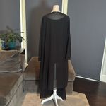 Women’s Black Chiffon 3 Piece Formal Pants Suit Ribbon Detail Size 16 NEW Photo 3