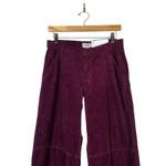 Arizona Jeans NWT Arizona Wide Leg Corduroy Pants Juniors 5 Burgundy High Rise Boho Retro 90s Photo 2